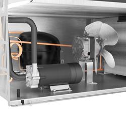 Commercial Ice Cube Maker PREMIUM - Cylindrical Ice - 8 kg/24 h - 27 kg Bin - Plumbed-in