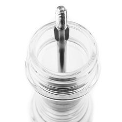 (12 pieces) PEUGEOT | NANCY Salt & Pepper Mill Set – Acrylic - 9 cm - Steel Salt & 2-Stage SS Pepper