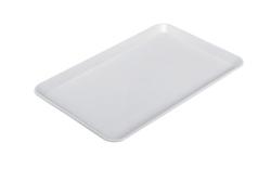 Rechteckige Präsentationsplatte - Kunststoff - 360x240x15mm - Weiß