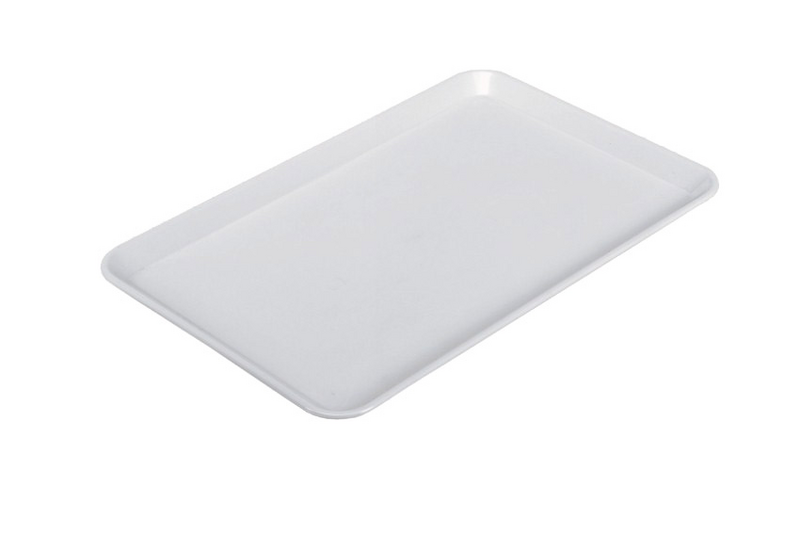 Plaque de présentation rectangulaire - 360x240x15mm - Blanc	