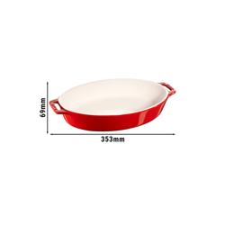 STAUB | CERAMIQUE - Ovenschaal - 300 mm - Keramiek - Kersenrood