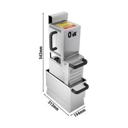 OLIX | L Filtro de óleo de fritura portátil - 100 litros/minuto - para fritadeiras a partir de 20 litros