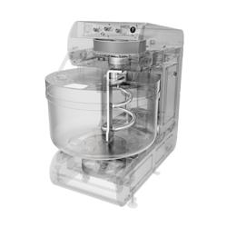 Pétrin spirale de boulangerie - 70 litres / 40 kg - 2 vitesses - avec cuve fixe - 2 moteurs