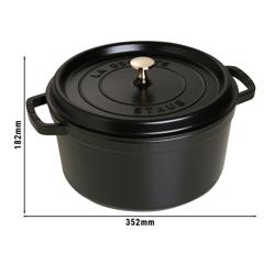 STAUB | LA COCOTTE - Cocotte - Ø 280mm - Öntöttvas - Fekete