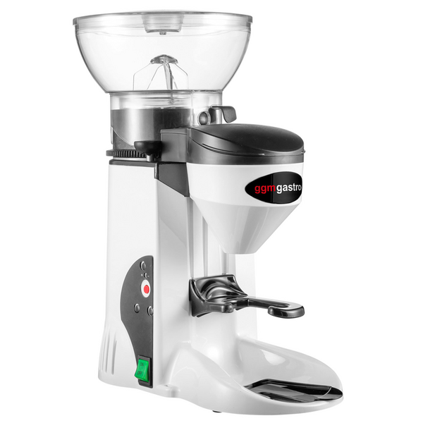 Kaffeemühle - 1kg - 77dB - Mit direkter Ausgabe - Weiß