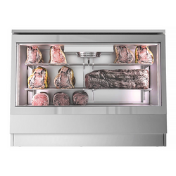 Dry Aging - kylvitrin 1,4 m - rostfritt stål