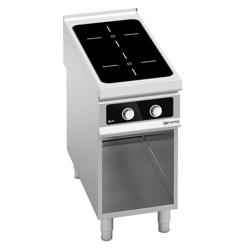 Fourneau à induction - 10kW - 2 foyers - sur placard ouvert - avec commandes Bflex Digital