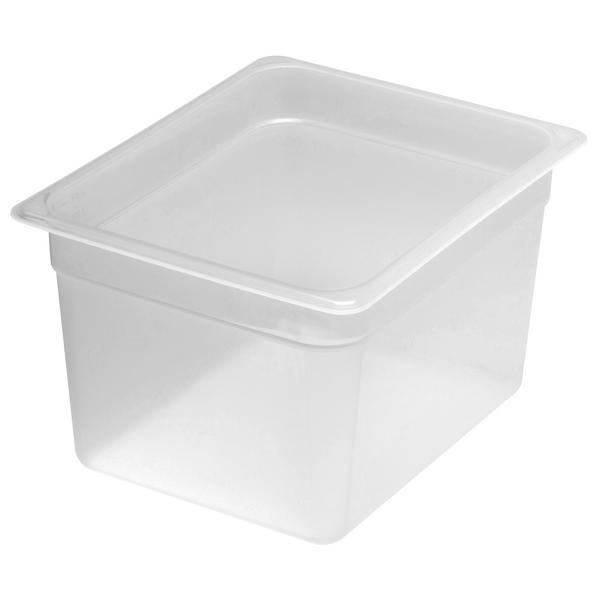 (6 pièces) CAMBRO | Contenants GN 1/2 en polypropylène – laiteux – hauteur : 200 mm         