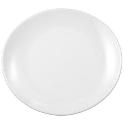SELTMANN WEIDEN | Oval Porcelain Plate 250 x 230 mm Meran Steak & More – White, Stackable, Abrasion Protection, Easy-Clean, Low Injury Risk