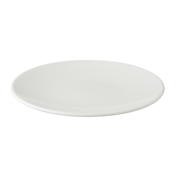 (6 adet) WHITE DELIGHT - Coupe tabak - düz - Ø 210 mm - Beyaz