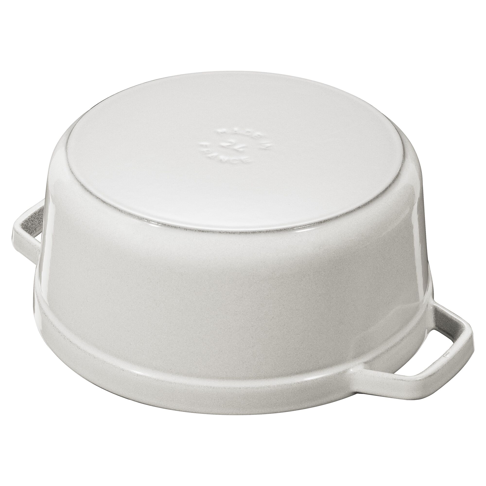 STAUB | Cocotte Round Enamelled Cast Iron Casserole Dish – Ø 180 mm – White Truffle