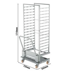 Rackvagn för 16x EN 60 x 40 cm