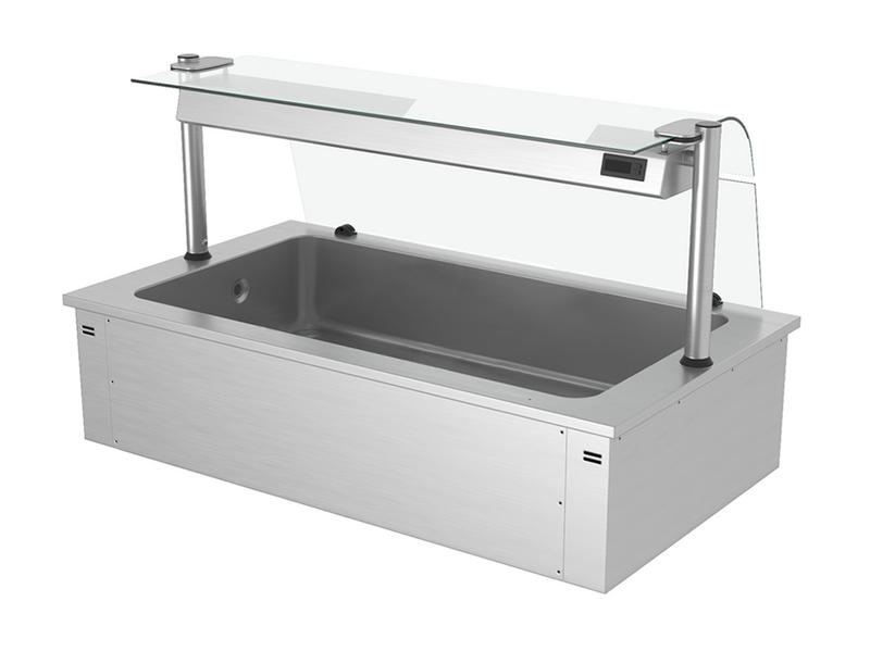 Inbouw ijsbak - 1460mm - 4x GN 1/1 - 160L - crushed ice