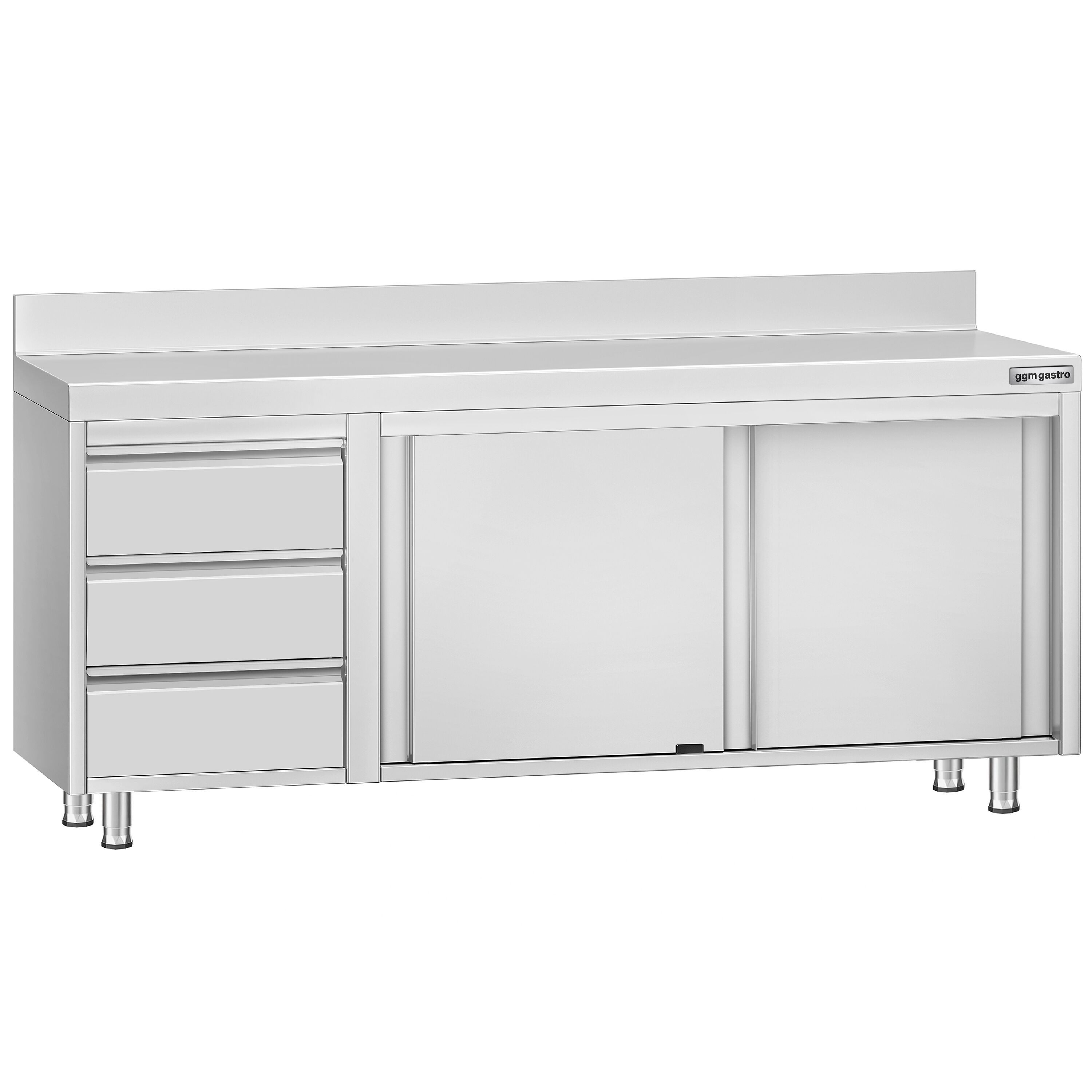 Schrank TOP Flügeltür 3 Schubladen rechts 120x60cm | Arbeitsschränke | Edelstahl Schrank TOP Flügeltür 3 Schubladen rechts 120x60cm | Arbeitsschränke | Edelstahl