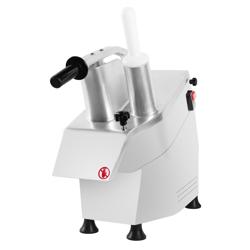 Commercial Electric Vegetable Slicer - Dual Chutes – 550 W, 230 V – Assorted Slicing & Grating Discs Included