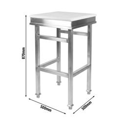 Mesa de pescadería PREMIUM 0,5 m - encimera 80 mm