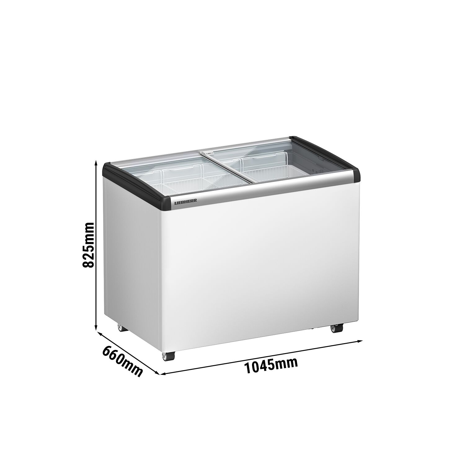 LIEBHERR | Congélateur coffre - 222 litres - Avec couvercle en verre coulissant - Blanc