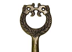 (50 pcs) Brochette à viande - Courte - lame à motif - section plate 6x2mm - Inox - 330mm