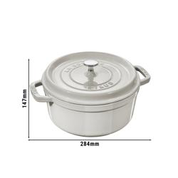 STAUB | LA COCOTTE - Kookpot - Ø 220mm - Gietijzer - Witte truffel