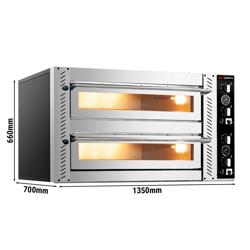 Forno elettrico per pizza - (argilla refrattaria) - 6+6x 30cm - Manuale