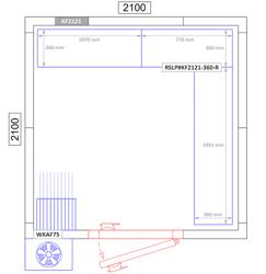 Regalset Aluminium - L-Form - Bautiefe: 360mm - Tragkraft: 600 kg