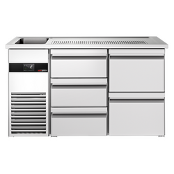 Pivski štand PREMIUM - 1550x700 mm - 5 ladica 