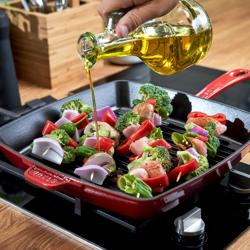 STAUB | GRILL PANS - American Grill - 260x260mm - Gietijzer - Kersenrood