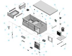 Bază frigorifică pentru gătit profesională PREMIUM PLUS - -2/+8 °C - 1400 mm - 190 L - 4 sertare - 4x GN 1/1