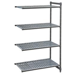 CAMBRO | Camshelving® - Basics Plus - Anbauregal - 1175mm - mit 4 geschlitzten Regalböden