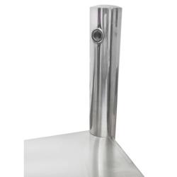 Ripiano d'appoggio PREMIUM - 800x370 mm - con 2 ripiani di altezza 0,7 m	