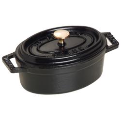 STAUB | Mini Cocotte Round Enamelled Cast Iron Casserole Dish – Ø 110 mm – Black