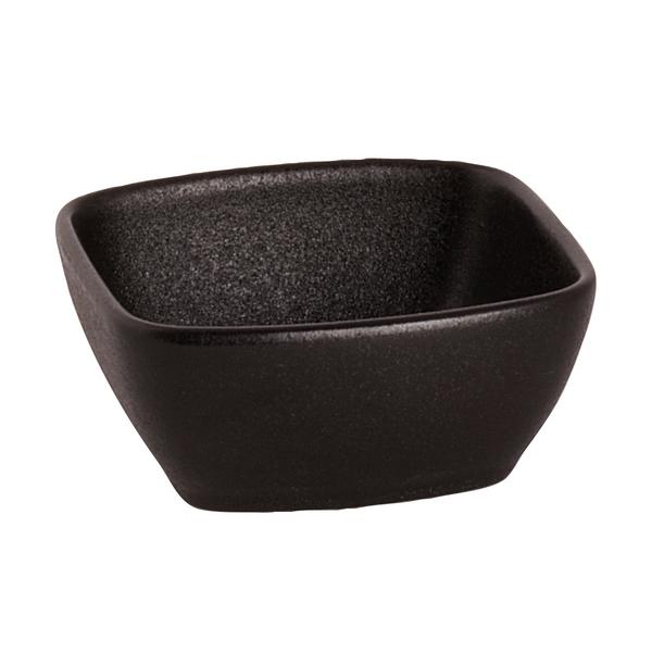 (8 pcs) Bowl - Universe - Porcelain - 125ml - square - 80x80mm - Black