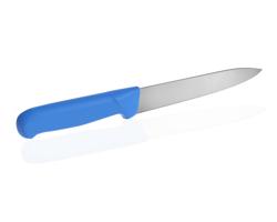 Meat Carving & Slicing Knife – 18 cm Blade - Straight Edge - Blue Handle