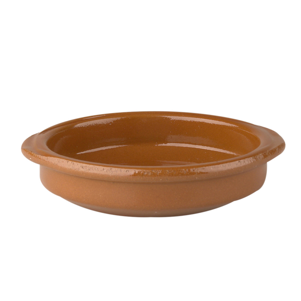 (4 peças) CLASSICO - Prato de forno de tapas - 12 x 3 cm - Castanho