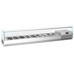 Vetrina Refrigerata Porta Ingredienti / Vetrina Gastronorm PREMIUM PLUS - 1976x353mm - 9x GN 1/4