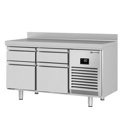 Koelwerkbank Premium PLUS - 1468x700mm - 4 laden & achterwand