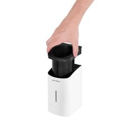 AIR-WOLF | Porte-brosse WC – ouverture supérieure – Inox blanc