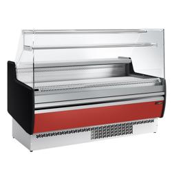 Serve Over Counter - 1622x953mm - with 2 doors - front panel red - capacity 178 litres
