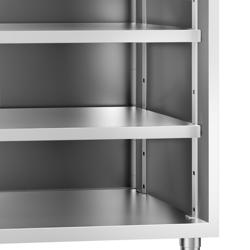 Table de préparation de cocktail - Acier inoxydable - 800x600mm - avec étagère basse