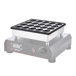 Placas para máquina de waffles BWERM25 - Forma: Bubble waffle - 25 cavidades