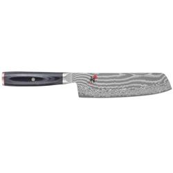 MIYABI | 5000 FC-D Nakiri Vegetable Knife – 170 mm blade - FC61 steel - 48-layer Damascus - for veg & herbs