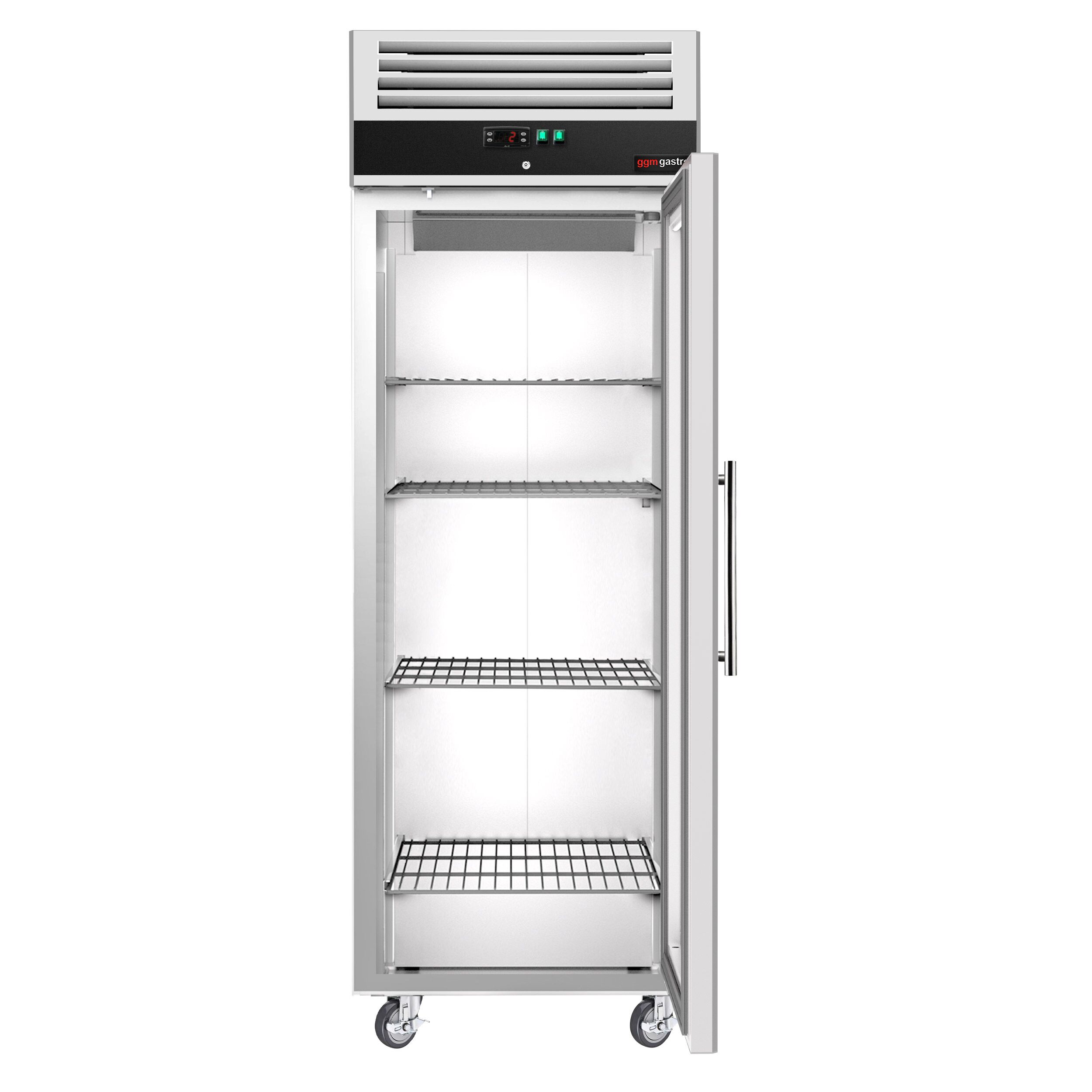 Armoire réfrigérée positive en acier inoxydable ECO – 600 litres – avec 1 porte vitrée