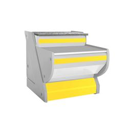 Checkout Counter - Granite Worktop - 800 mm Depth - Unrefrigerated - Yellow Front Panel - Fits KRM