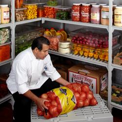 CAMBRO | Series S - Zwaar belastbare bodemplaat - 915mm - met gegroefd oppervlak - Grijs gespikkeld