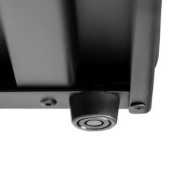 Cassetto per fondi di caffè da banco - Singolo - 255x380x105mm - con battifiltro - Nero