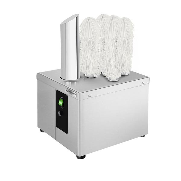 Gläserpoliermaschine - 1,49kW - mit Heißluftgebläse & 5 rotierenden Rollen