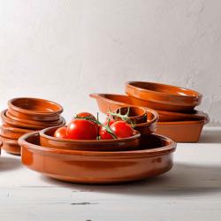 (6 Stück) CLASSICO - Tapas Ofenform - 180x140mm - Braun