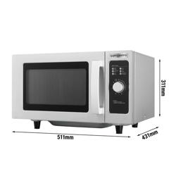 Kuchenka mikrofalowa - 25 litrów - 1 kW - Manualna