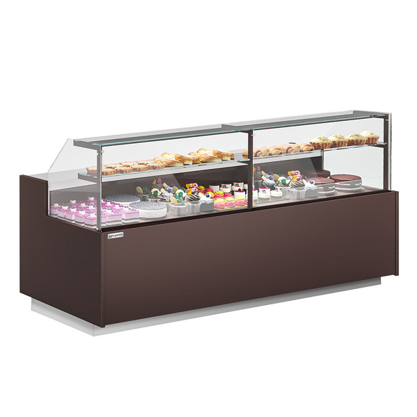 Vitrina de pastelaria 2,5 m / 0,99 m