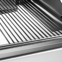 Elektrische bakplaat - 13,2kW - Glad/geribbeld - met open onderbouw